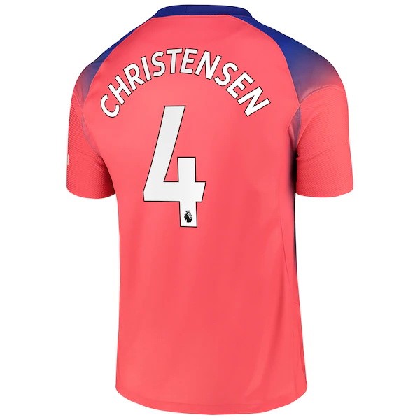 Camiseta Chelsea NO.4 Christensen Replica Tercera Ropa 2020/21 Naranja